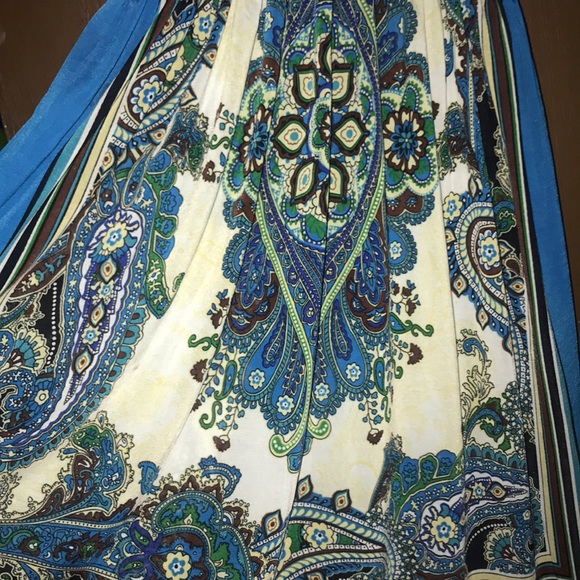 Blue patterned bohemian dress - Picture 3 of 3